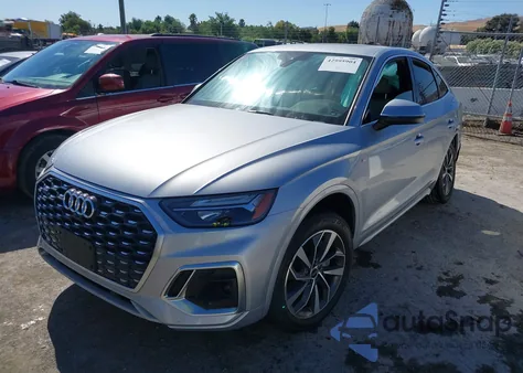 2022 Audi Q5 Sportback Premium Plus 45 Tfsi S Line Quattro S Tronic из США, поврежденный, VIN WA15AAFY3N2068188